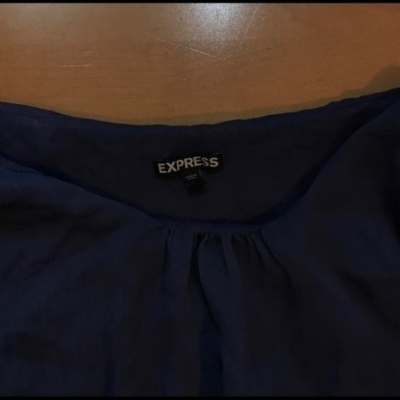 Express Purple Flowy Butterfly Top Size Small - Picture 3 of 4